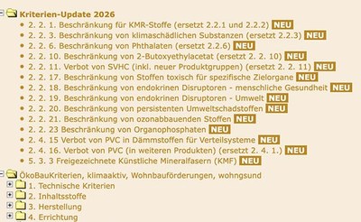 Kriterien-Update 2026